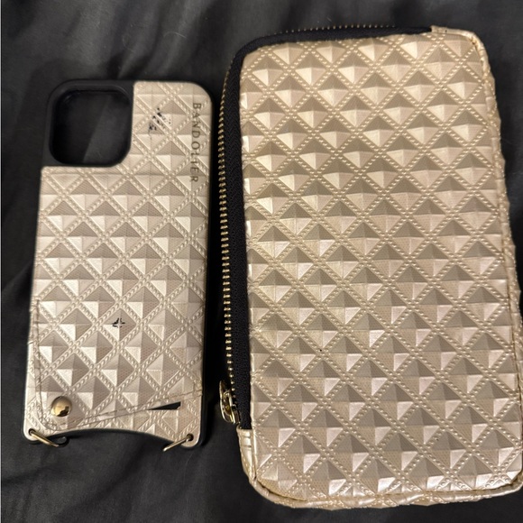 Bandolier Gold Geometric Phone Case and Wallet